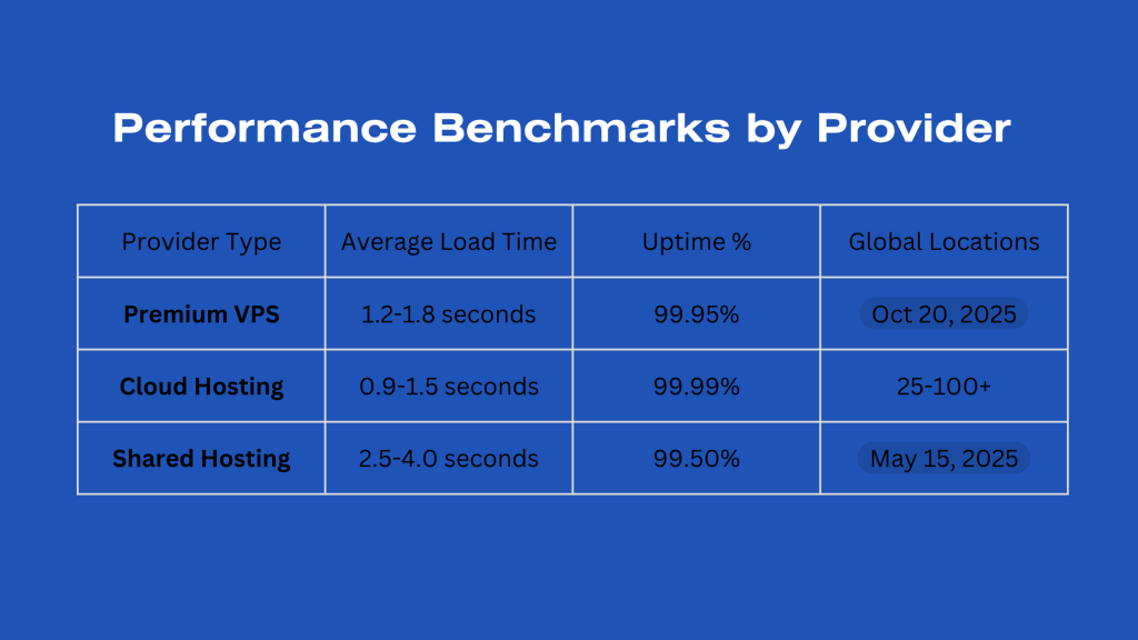 vps & cloud hosting benchmarks