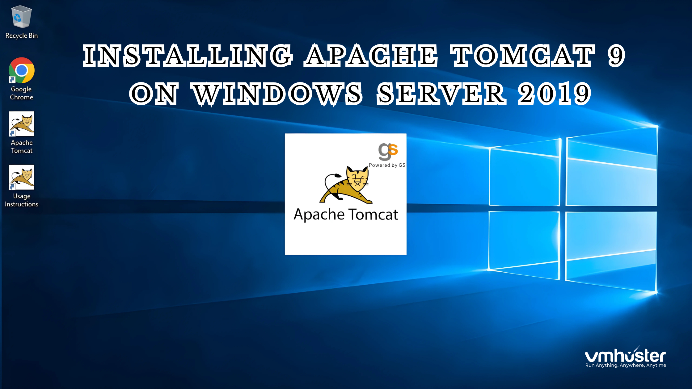 how to install apache tomcat 9 on Windows Server 2019