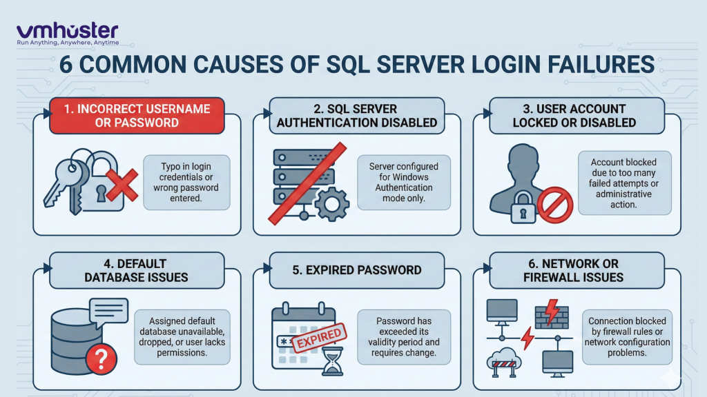 6 Common Causes of SQL Server login failures