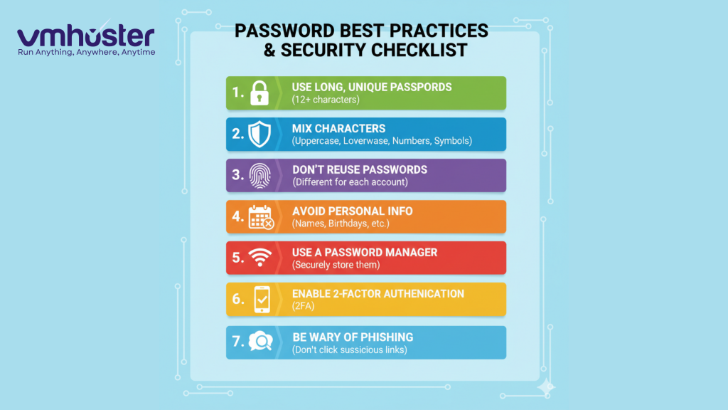 Password best practice & security checklist